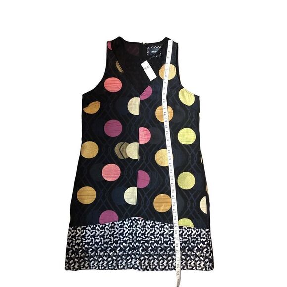 ANTHROPOLOGIE Maeve Retro Tilde Jacquard Mixed Media Dress Size S NWT - Picture 12 of 16